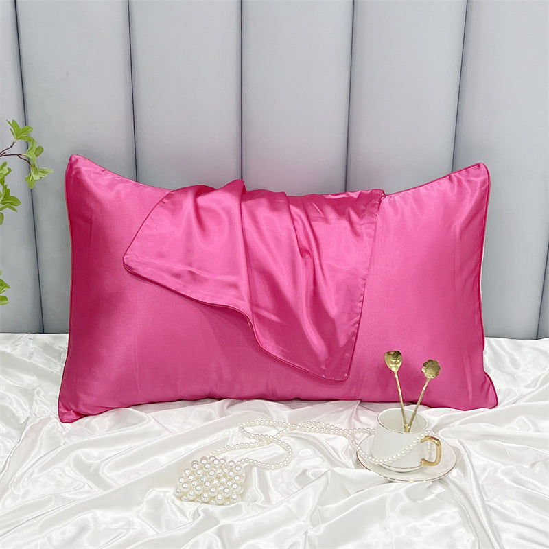 Double-sided Ice Silk Pillowcase Beauty Silk Pillowcase